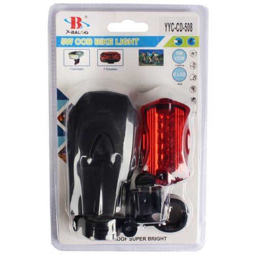 фото Фонарь велосипедный комплект dl 508 police