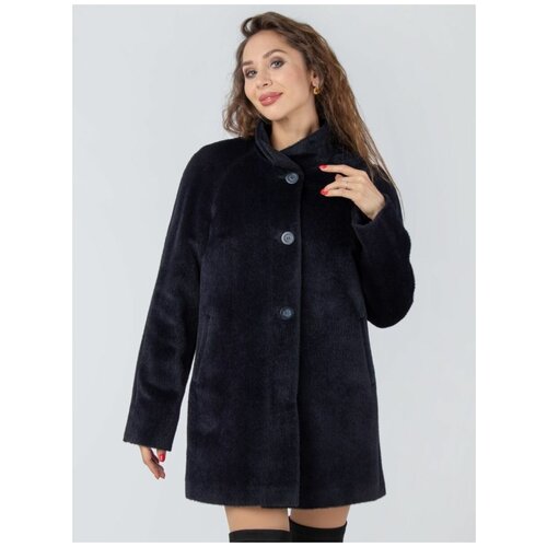 Пальто ballini, альпака, размер 46, черный