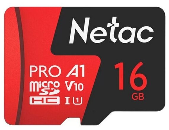 Карта памяти Netac P500 Extreme Pro MicroSDHC 16GB Сlass 10 UHS-I 90MB/s (NT02P500PRO-016G-S)