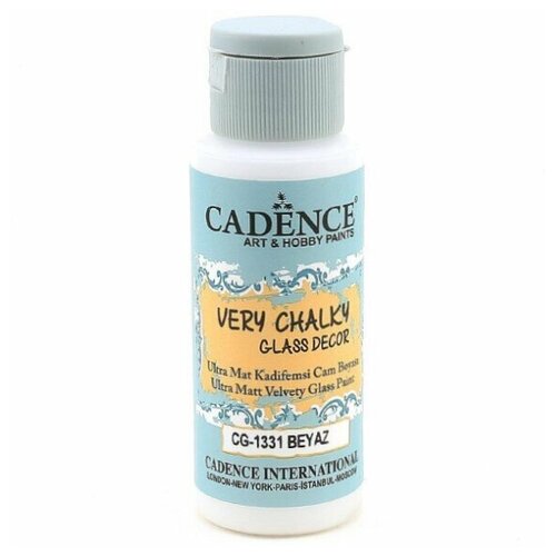 Краска по стеклу и керамике Cadence Very Chalky Glass Decor. White-CG1331
