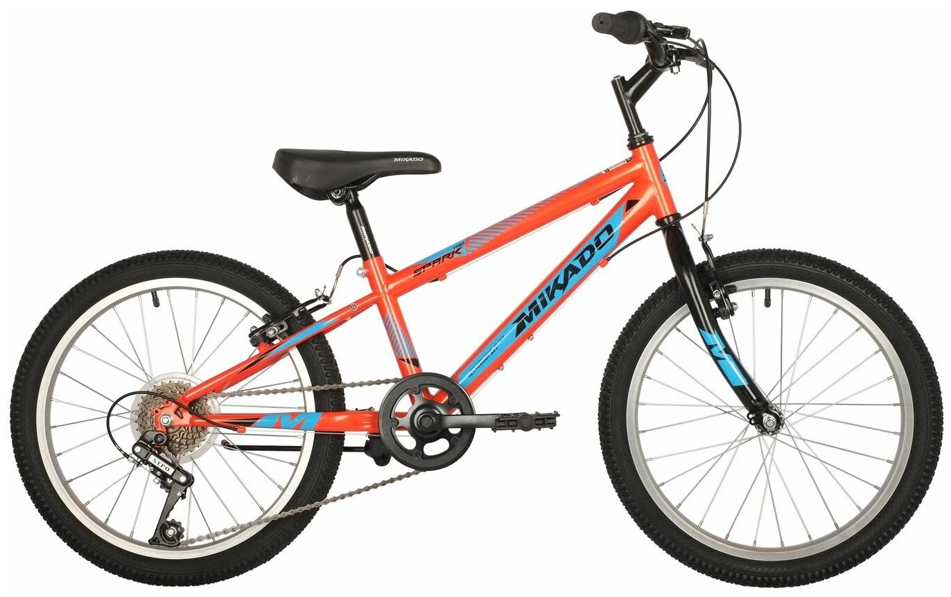 Велосипед MIKADO 20" SPARK KID оранжевый, сталь, размер 10" / велосипед детский