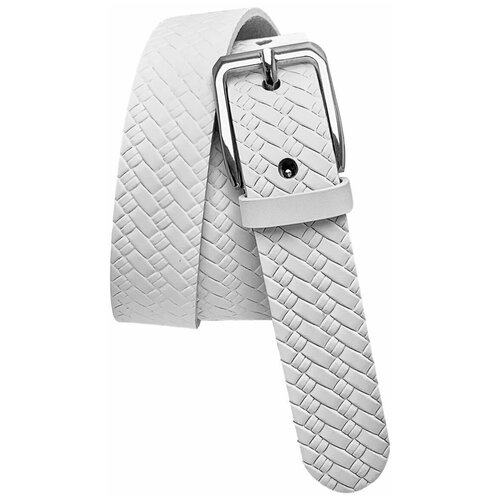 фото Ремень sergio manetti, размер 75-85, белый