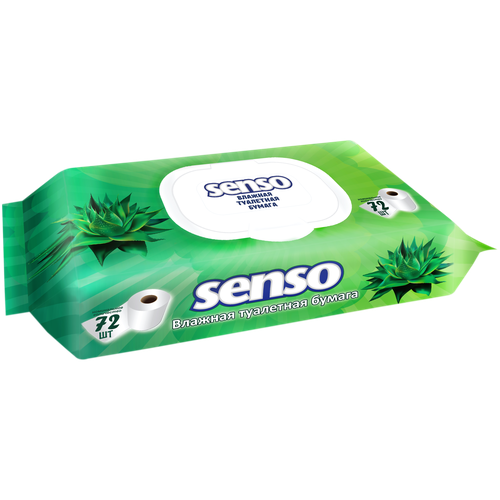 Senso влажная туалетная бумага 72 шт