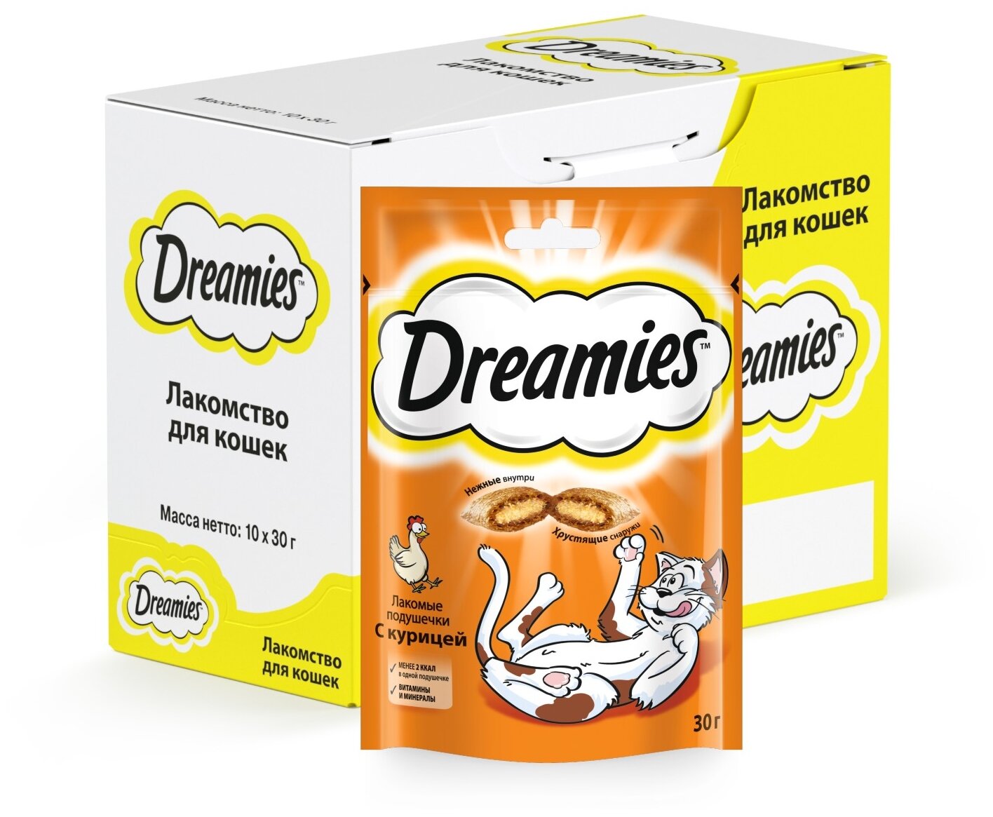 Лакомство для кошек Dreamies Лакомство для кошек Dreamies подушечки