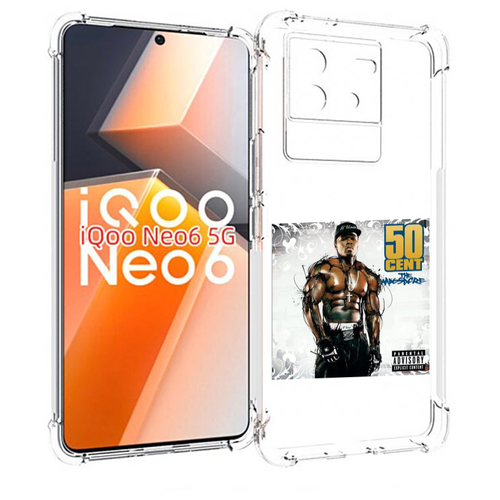 Чехол MyPads 50 Cent - The Massacre для Vivo iQoo Neo 6 5G задняя-панель-накладка-бампер