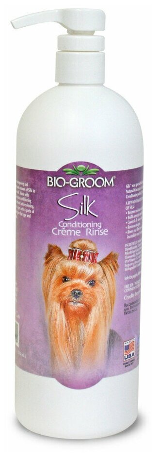 Bio-Groom Silk Condition кондиционер-ополаскиватель для блеска и гладкости шерсти - 946 мл