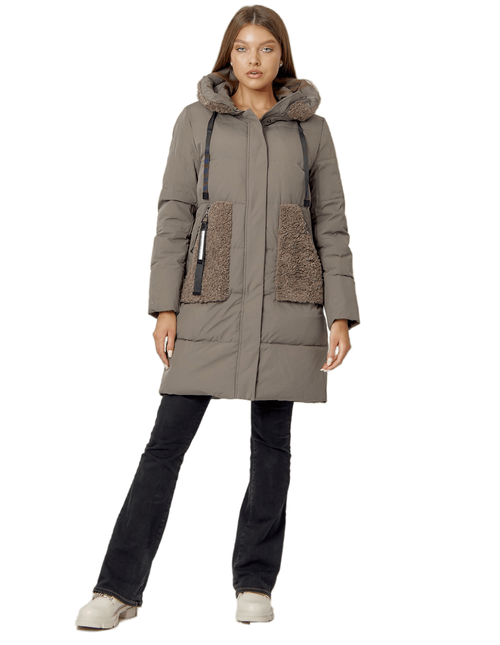 Куртка пальто утепленное женское зимнее 442197