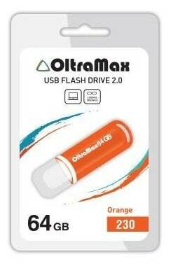 USB флэш-накопитель OLTRAMAX OM-64GB-230 64 Гб, оранжевый