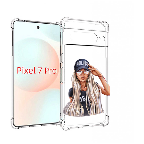 Чехол MyPads модная-девушка-арт женский для Google Pixel 7 Pro задняя-панель-накладка-бампер