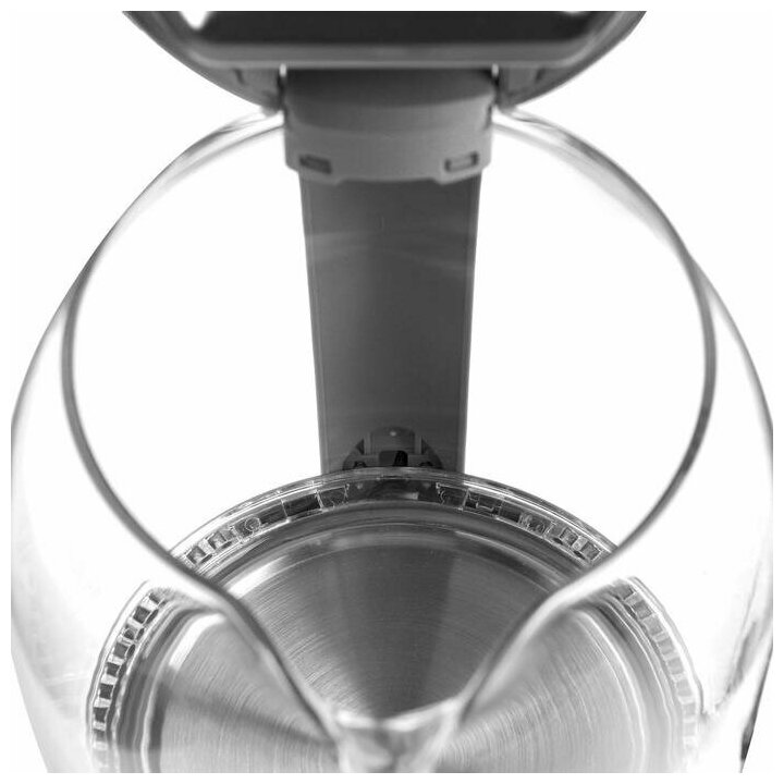 Чайник SAKURA SA-2709G PROMO, 1,8л, 1800Вт, стекл. корпус, подсветка, темно-серый - фотография № 4