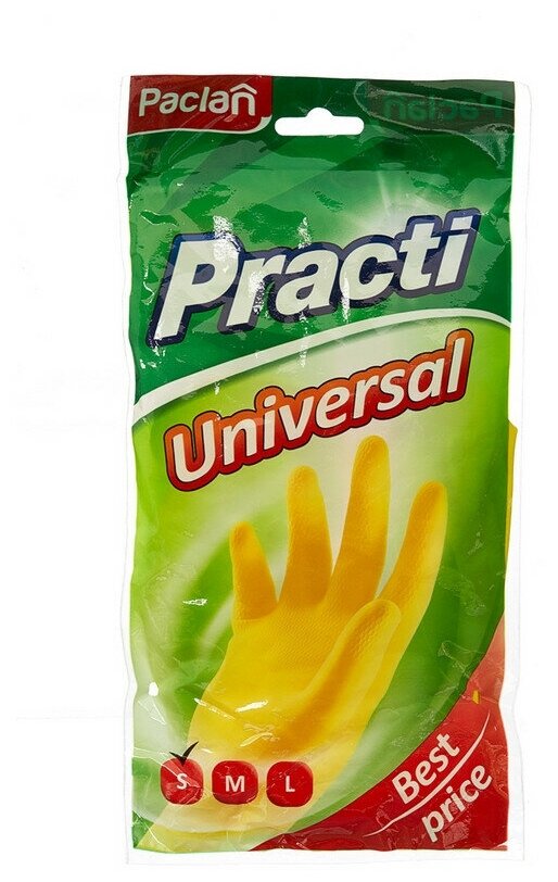 Перчатки Practi Universal латекс желтые размер M Master Glove Industry Co., Ltd. - фото №7