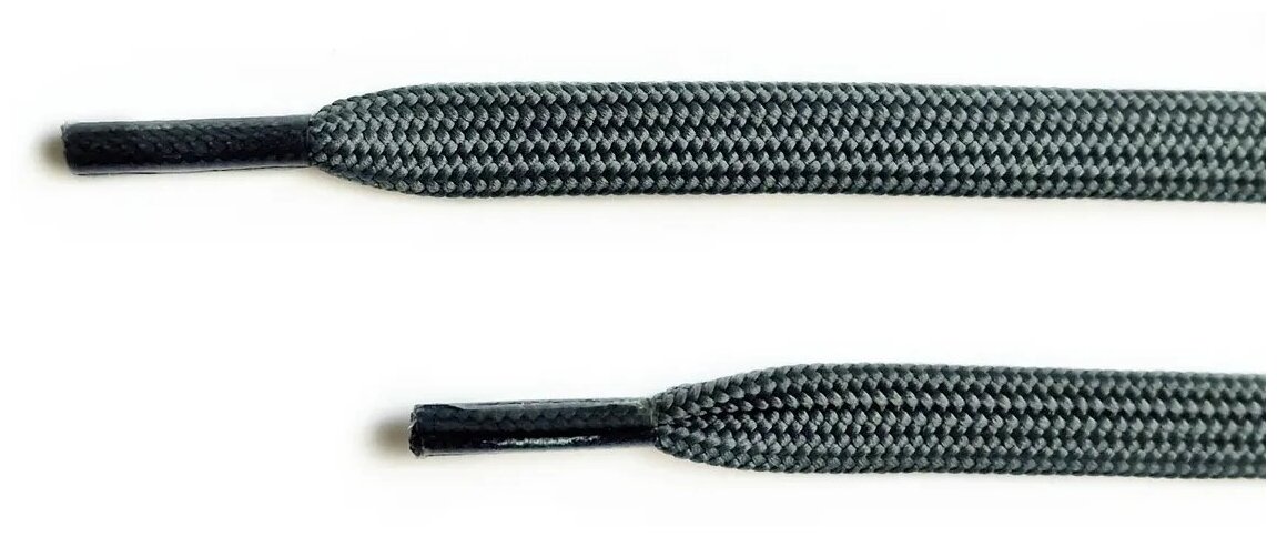 Шнурки LENKO темно-серые плоские 80 см - фотография № 2
