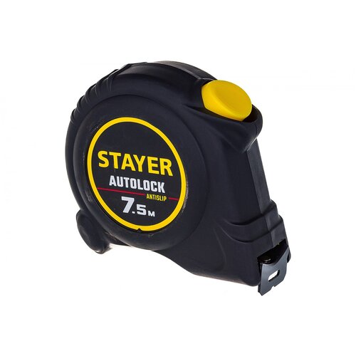 Рулетка с автостопом Stayer. АutoLock, 7,5 м,25 мм