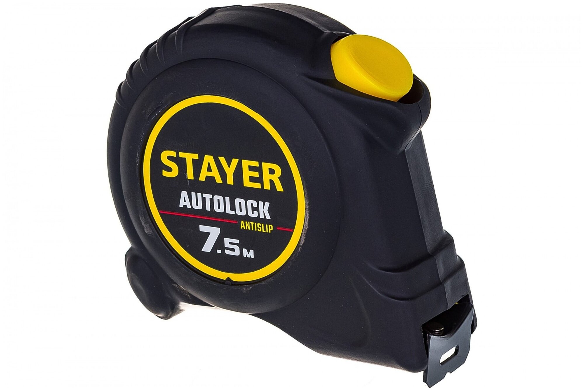 Рулетка с автостопом "Stayer. АutoLock" 75 м25 мм