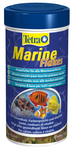 Основной корм для мелких и крупных морских рыб Tetra Marin Flocken 250ml