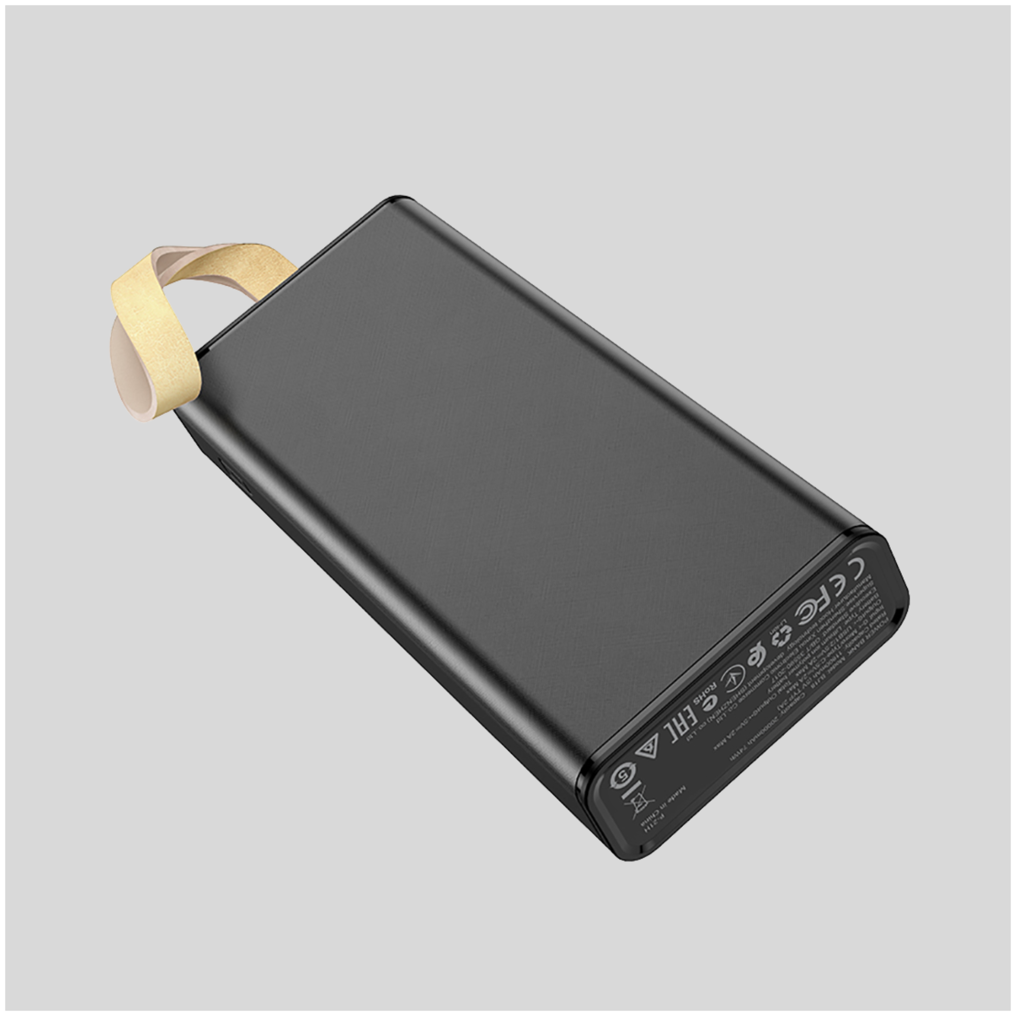 Аккумулятор Borofone BJ18 Coolmy digital display внешний Power bank 2A 20000mAh с фонариком белый