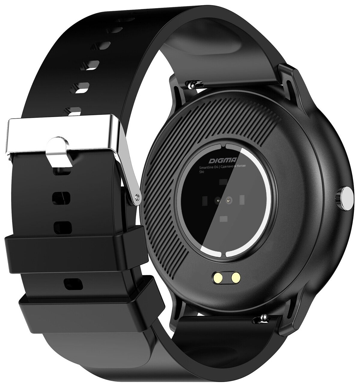 Смарт-часы Digma Smartline D4 1.28" TFT черный (D4B)