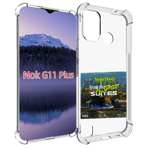 Чехол MyPads Snoop Dogg FROM THE STREET 2 THA SUITES для Nokia G11 Plus задняя-панель-накладка-бампер