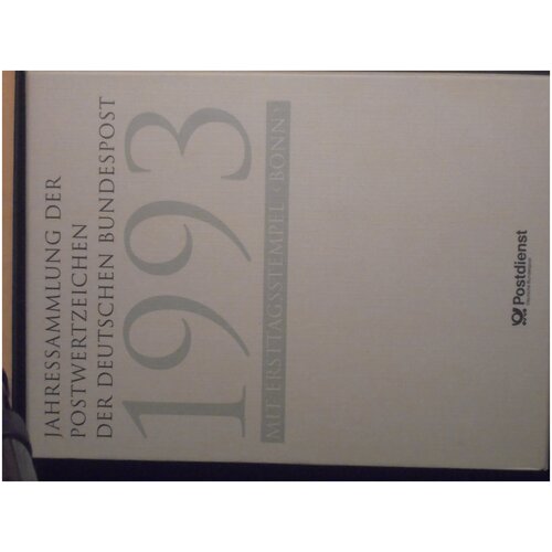 Ежегодная коллекция почтовых знаков Германия 1993 Бонн ежегодная коллекция почтовых знаков германия 1998