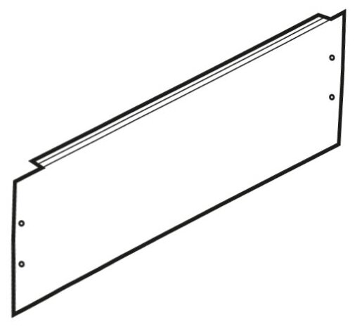 Фальш-панель для ВРУ 200х450мм глухая TDM SQ09050180 (1 шт.)