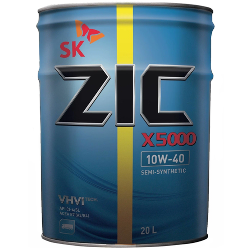 Моторное масло ZIC X5000 10W-40 дизель, 200 л, полусинтетическое