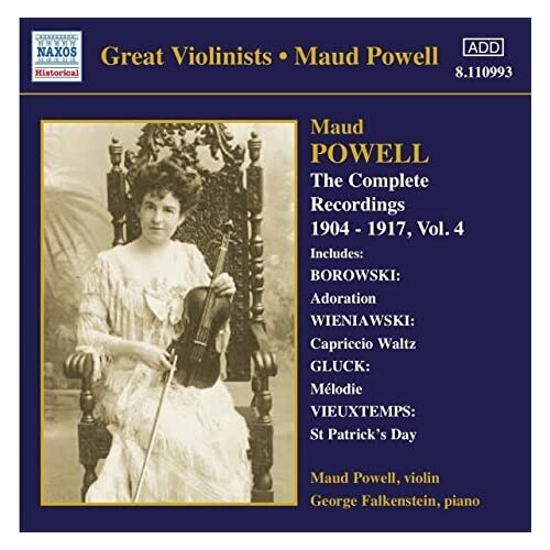 Maud Powell-Complete Recordings 4*Borowski Wieniawski Gluck- Naxos CD Deu ( Компакт-диск 1шт) chopin mazurkas schubert gluck ignaz friedman naxos cd deu компакт диск 1шт