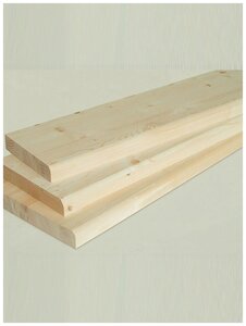 Ступени деревянные для лестницы (подоконник) / Сорт-АБ / 900x200x40 мм