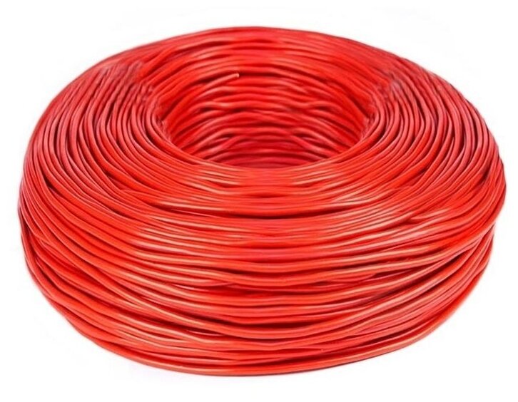 Провод однопроволочный ПУВ ПВ1 1х4 красный(смотка из 30 м) - фотография № 2