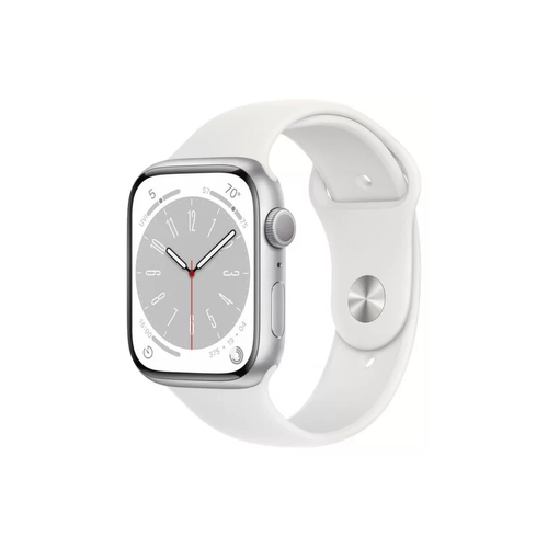 Часы Apple Watch Series 8 45мм серебристый (алюм) с ремешком цвета белый {MP6N3} Global