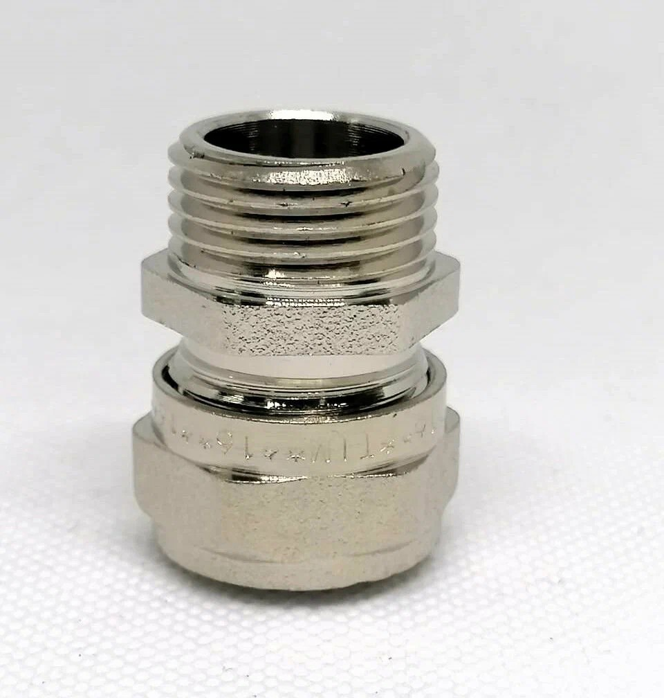 Фитинг обжимной с переходом на наружную резьбу 16*1/2" ш, TIM C-S1602MN