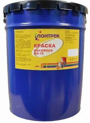 Краска Масляная Лонтрек МА-15 20кг Бежевая Универсальная для Внутренних и Наружных Работ / Lontrek.