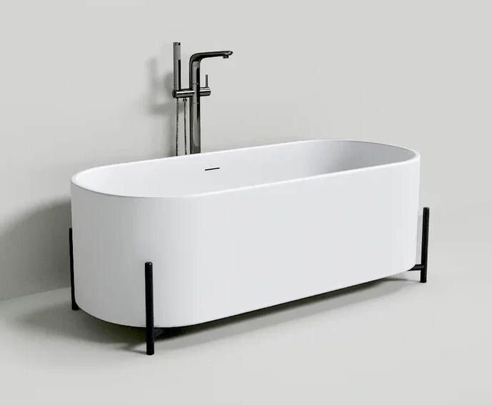 Ванна из искусственного камня NT Bagno Amiata 160*70 NT303 белая, универсальная ориентация