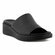 Шлепки женские из натуральной кожи черного цвета Шлепанцы Ecco FLOWT WEDGE LX W ...