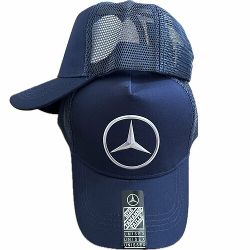фото Бейсболка mercedes-benz бейсболка мерседес кепка mersedes для мужчин и женщин, размер 55-60, 00634 голубой