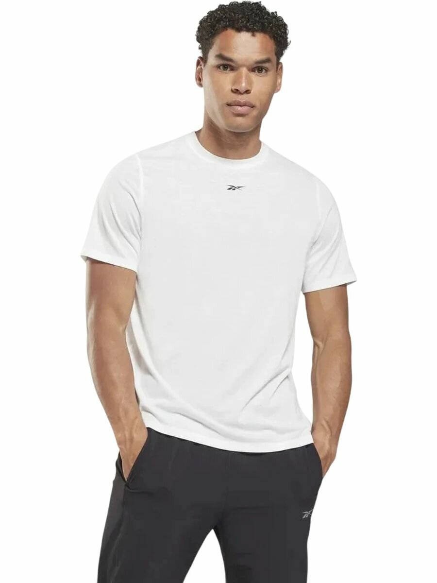 Футболка спортивная Reebok Id Train Ss Tech Tee размер L INT белый