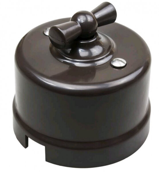 16 шт. BIRONI Пластик Коричневый Выключатель перекрестный