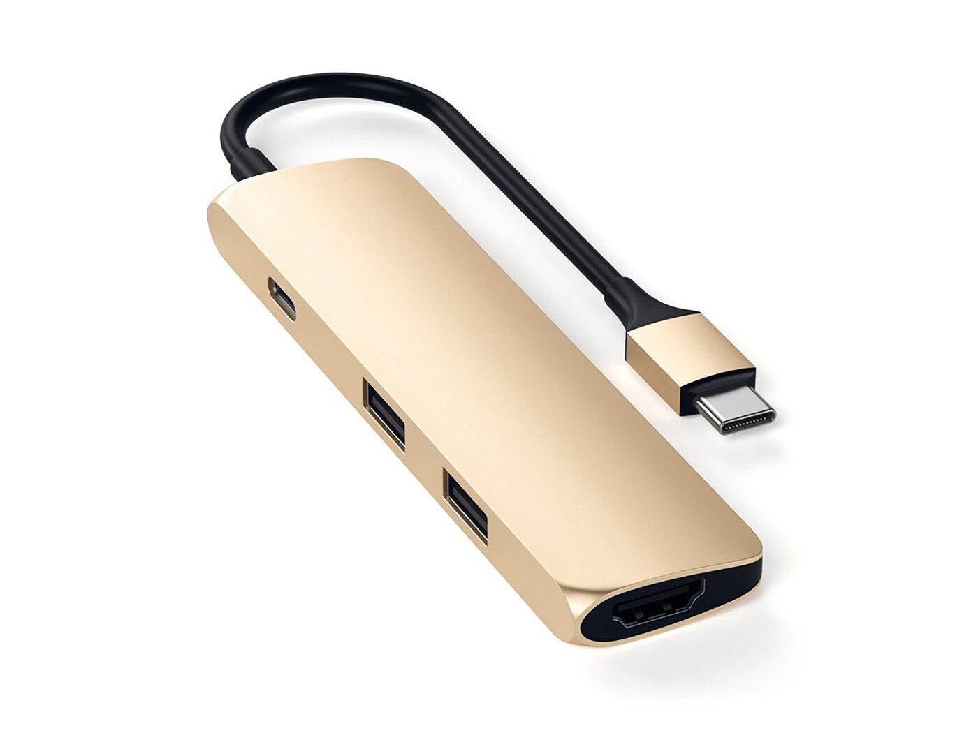 Док-станция/ USB-хаб Satechi Aluminum Type-C Slim Multi-Port Adapter 4K USB 3.0 USB Type-C HDMI 60Вт ST-CMAG