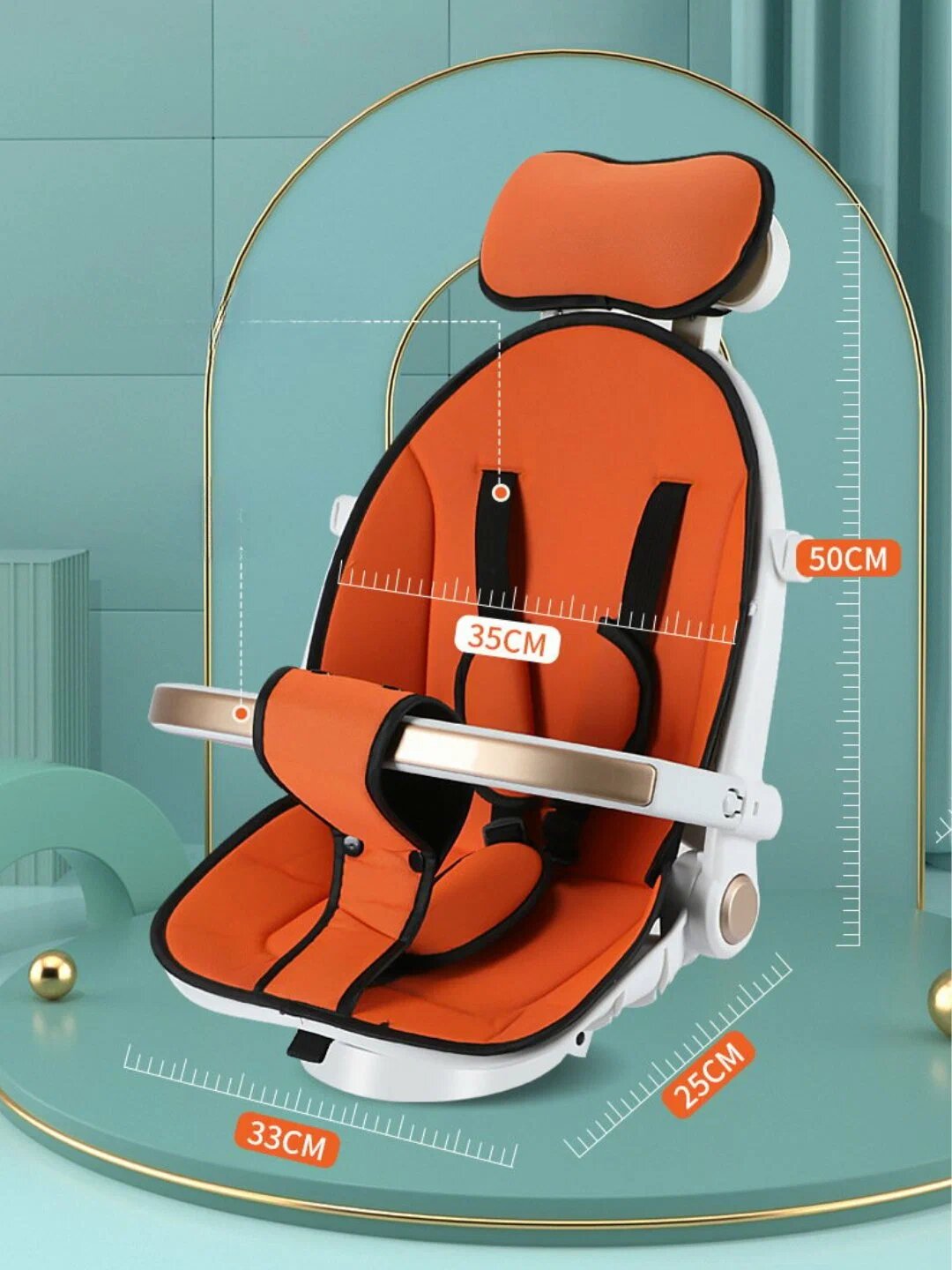 Коляска для детей, простая сборка и настройка, до 3 лет, Манго — фото 1