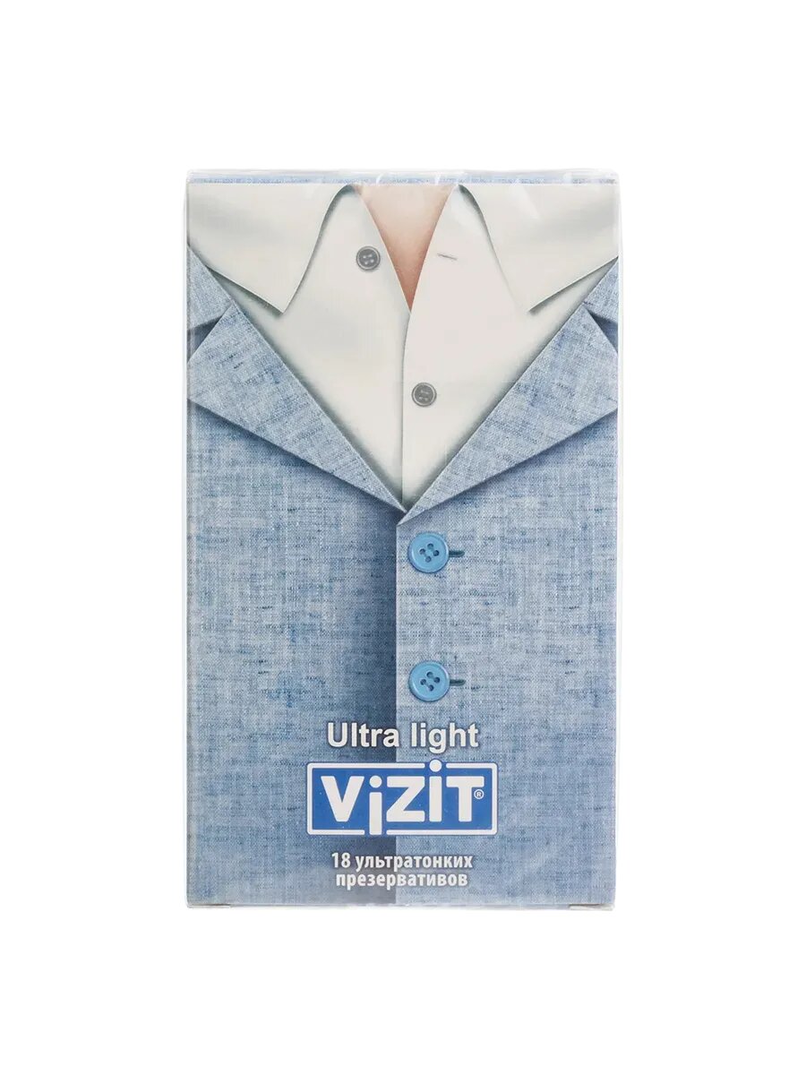 Презервативы VIZIT Ultra light ультратонкие 18 шт