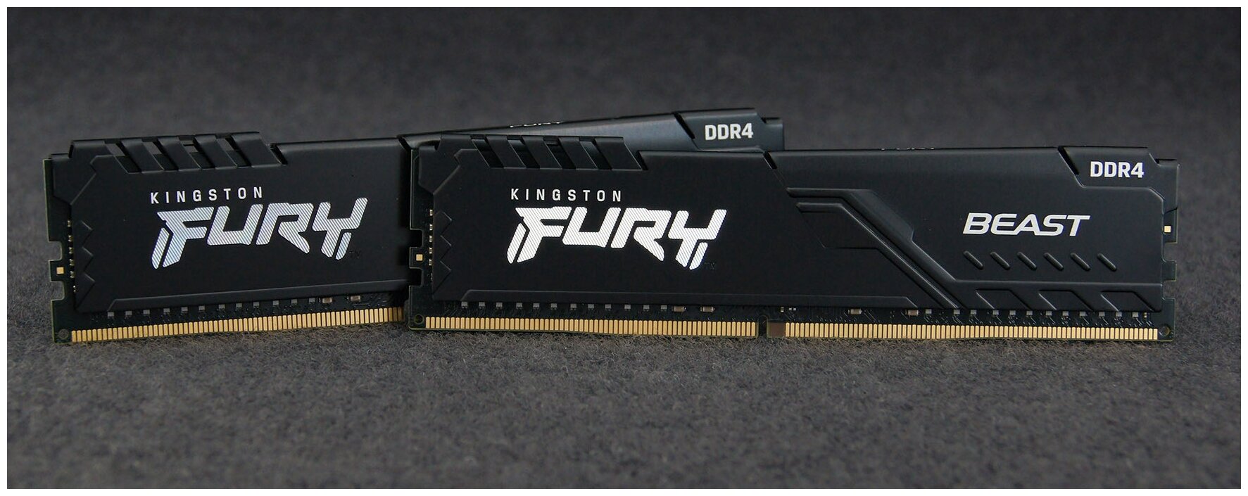Оперативная память для компьютера 32Gb (2x16Gb) PC4-25600 3200MHz DDR4 DIMM CL16 Kingston FURY Beast Black (KF432C16BB1K2/32)