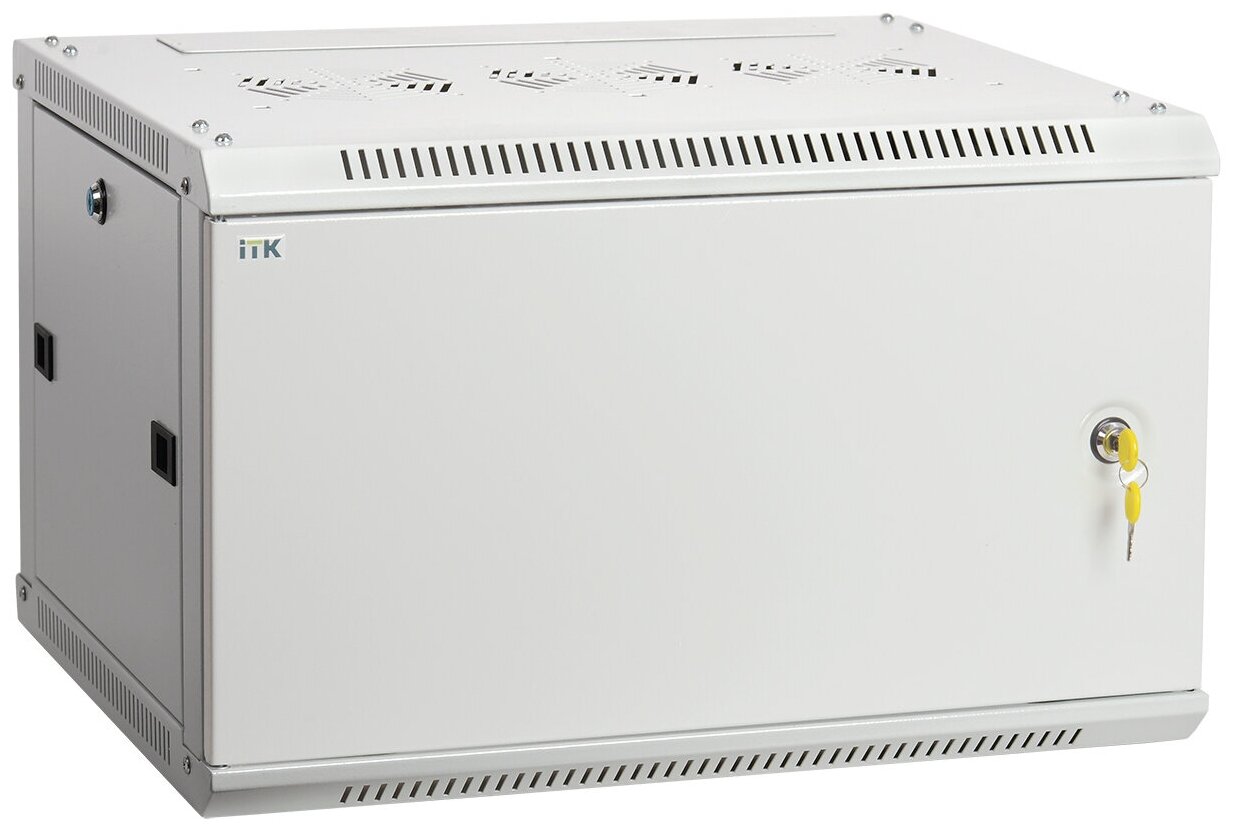 LWR3-06U64-MF ITK Шкаф LINEA W 6U 600x450 мм дверь металл, RAL7035 IEK - фото №2