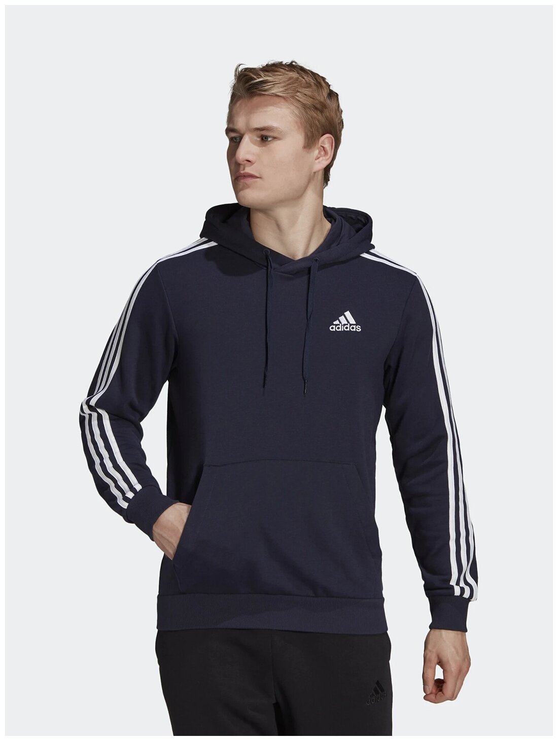 Худи adidas Essentials French Terry 3-Stripes