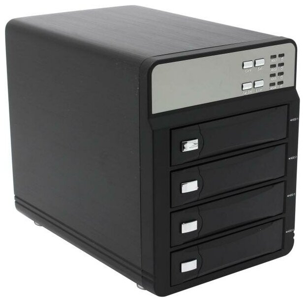 Внешний контейнер для HDD 3.5 SATA AgeStar 3C4B3A1 4x3.5 HDD USB3.0 eSATA max16Tb черный