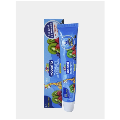 Детская зубная паста KODOMO Bubble fruit gel 