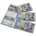 Забавная пачка денег 500 сомони, сувенирные деньги для розыгрышей и приколов - изображение