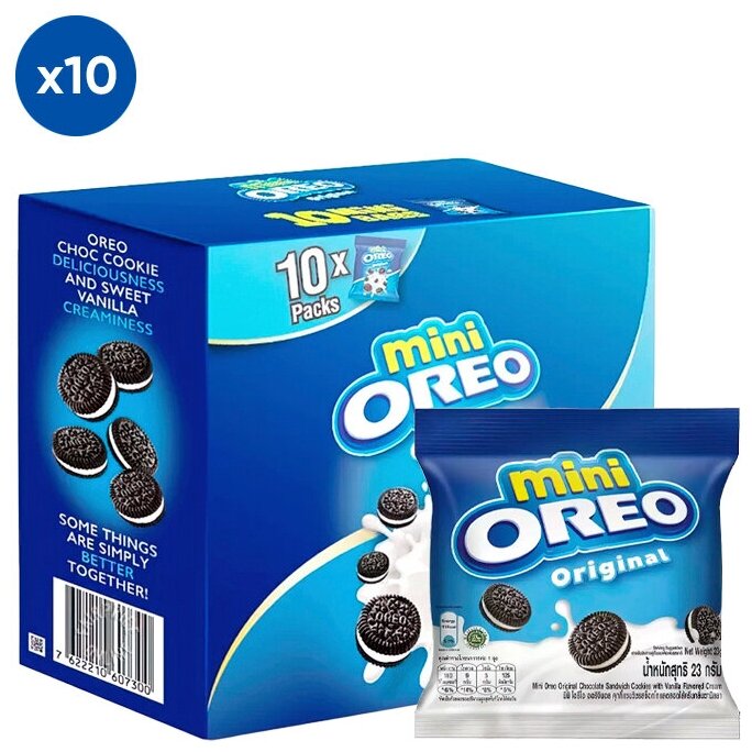 Печенье OREO Mini Original (Индонезия), 20,4 г (10 шт) - фотография № 1