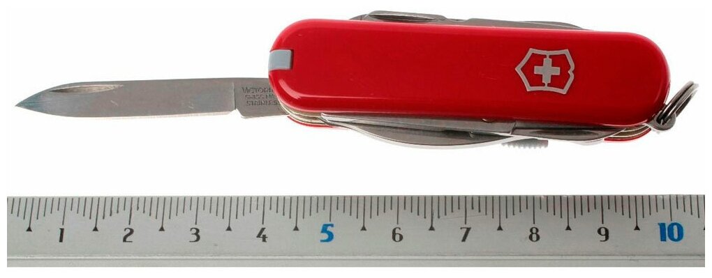 Нож перочинный Victorinox MiniChamp (0.6385) 58мм 17функций красный - фото №6