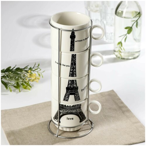 Набор кружек на подставке 