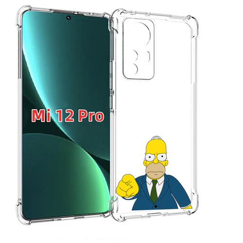 Чехол MyPads гомер-злой для Xiaomi 12S Pro задняя-панель-накладка-бампер