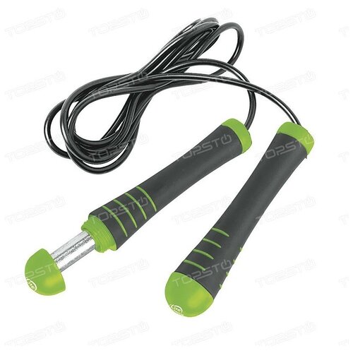 Скоростная скакалка утяжелённая Lite Weights 0133LW черныйзеленый 273 см 889₽